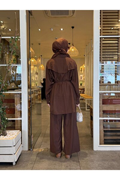 NS Moda Hijab September Set Brown-Model 545