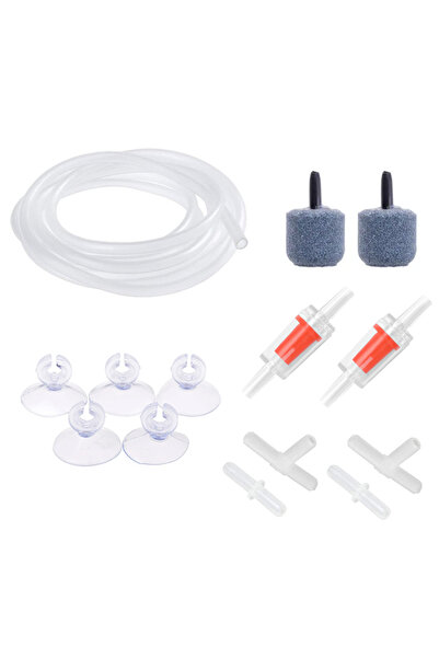 Choice مجموعة ملحقات مضخة هواء حوض السمك مع جهاز تهوية الفقاعات بحجر الهواء وصمامات الفحص