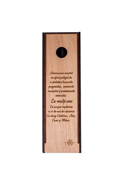 OEM Wooden Wine Box HH828 Personalized with Name and Text