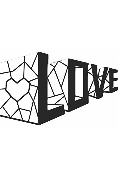 OEM Decor Personalizabil Geometric perete Love din lemn - 58 L x 36 H (cm)