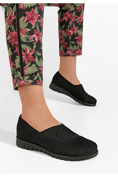 B T Shoes Pantofi casual dama piele Janora V2 negri