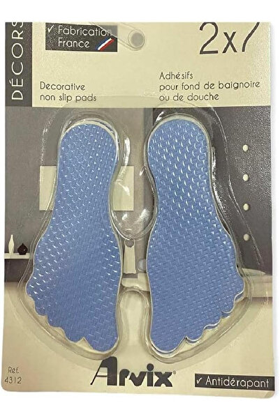 Ebreez وسادة قدم حمام مزخرفة من ARVIX AR 312 41، وسادات بيضاء غير قابلة للانزلاق