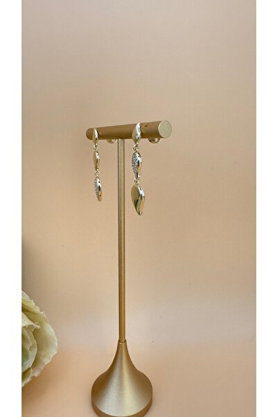 XUPING JEWELRY Zirkon Taşlı Yaprak Sallantılı Model Küpe