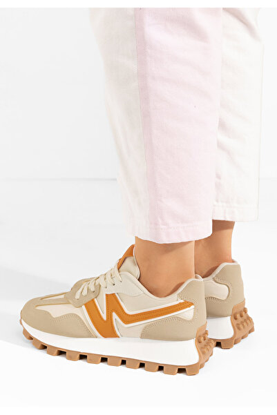 B T Shoes Béžové dámské tenisky Nyesha