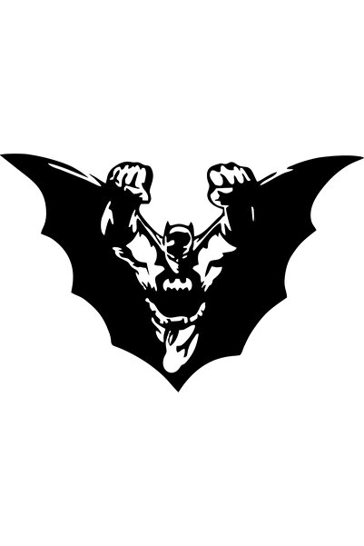 OEM Decor perete Batman HH748 din lemn - 38 L x 25 H (cm)