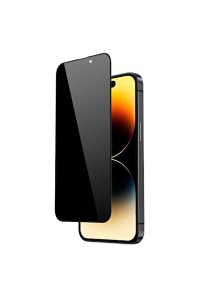 OEM Protector de ecran de confidențialitate compatibil cu iPhone 15 Pro, acoperire completă, 6D, calitate premium, negru