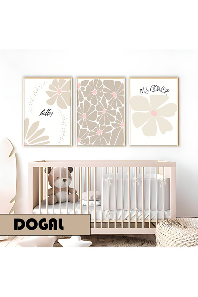 Harika bir ev Dečija soba Dnevna soba - Minimalistički Moderni Boemski CVETNI...