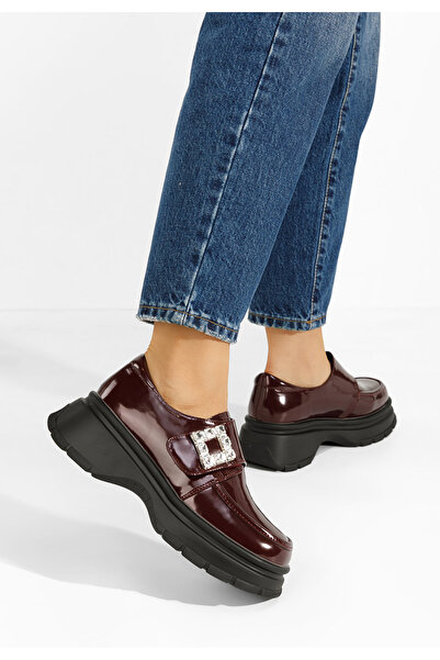 B T Shoes Nerissa platform casual shoes in dark green