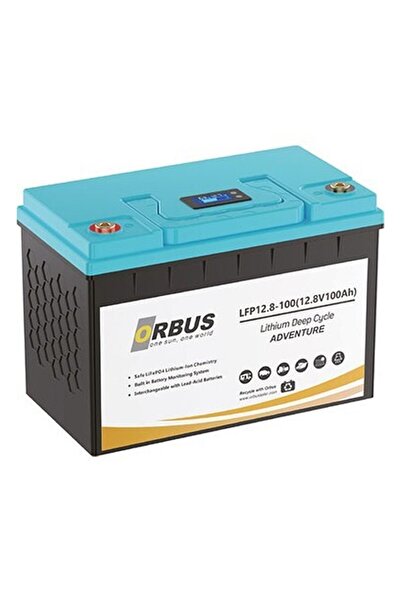 ORBUS 12.8 V (Volt) 100 Amper Lityum Akü “lifepo4”