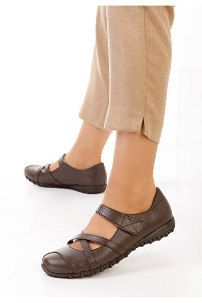 B T Shoes Μπαλαρίνες Espada καφε