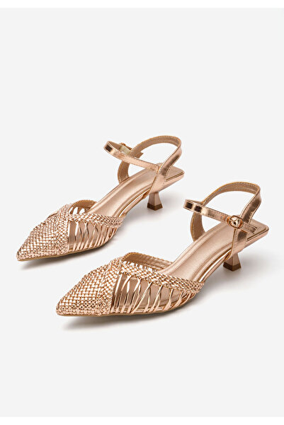 B T Shoes Champagne elegantní lodičky Abigail