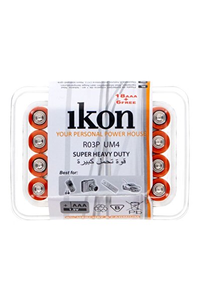 Ikon IK SprHvyDuty AAA IKR03PPB 24 ثانية