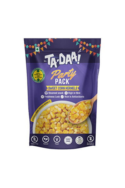 Tadaa عبوة TA-DAA من حبوب الذرة الحلوة المطهوة على البخار - وجبة خفيفة مطهوة على البخار - 725 جرام × 2