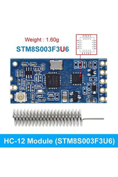 Choice STM8S003F3U6 DIYTZT 433Mhz HC-12 SI4463 Wireless Serial Port Module 1000m Replace Bluetooth NEW