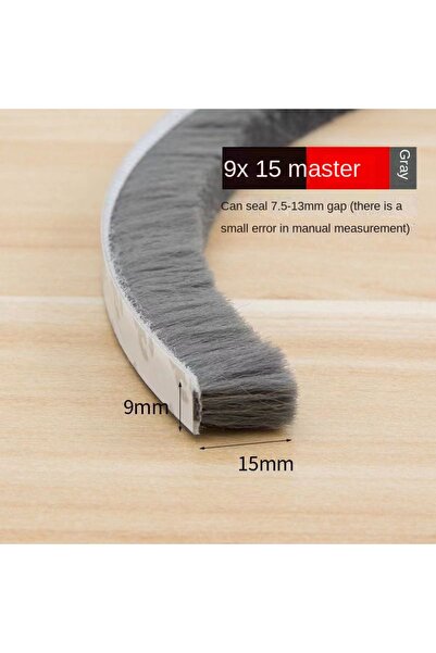 choice2 شريط عزل صوف ذاتي اللصق 5 أمتار 9×15 رمادي 5/10/20 متر، عازل للأبواب ...
