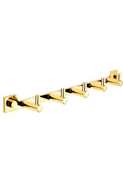 Tema Pirima 5'li Set Askılık (Altın)