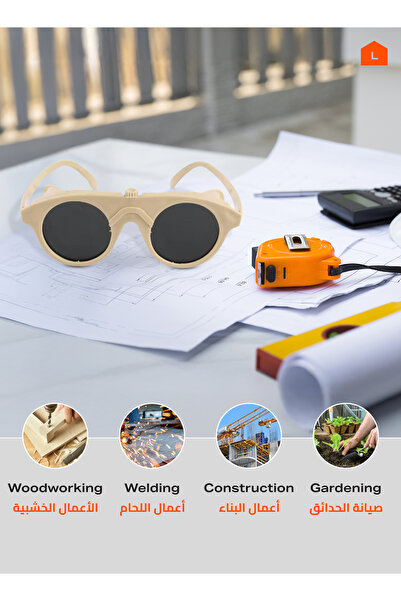 Lawazim Welding Safety Glasses - UV Protection Anti Fog Scratch Resistant Lightweight Goggles