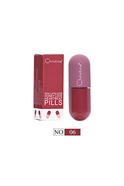 Christine mini lipgloss honey love heartbeat pills No.06