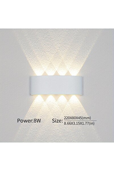 Choice 8W AC85-265V Neutral Light 8W LED Wall Light High Brightness Waterproof IP66 for Indoor Outdoor Corr
