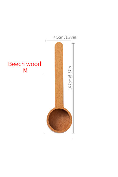 Choice3 1PC 1PC Walnut coffee scoop, solid wood scoop, gram scoop, coffee pow...
