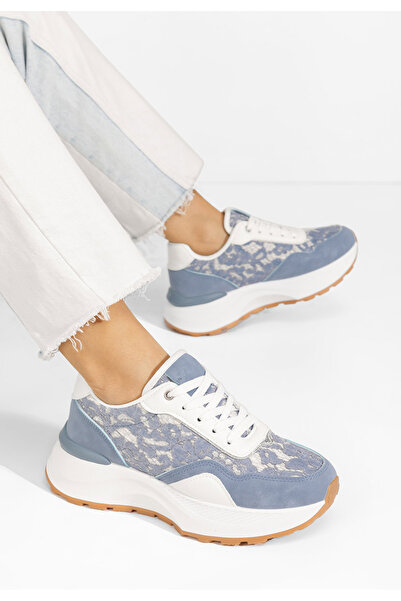 B T Shoes Modré dámské tenisky Enida