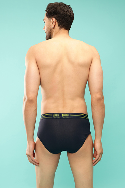 John players Pack of 2 John Players Cotton Brief with Striped Waistband