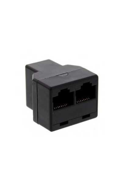 Well Adaptor telefonic 1x RJ11 6P4C mama - 2x RJ11 6P4C mama negru