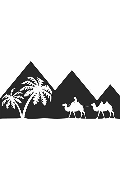 OEM Decor perete Personalizabil Piramide HHH370 din lemn - 29 L x 14 H (cm)