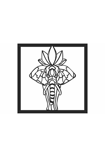 OEM Decor Personalizabil Geometric perete Elefant Hindu HHH319 din lemn - 38 ...