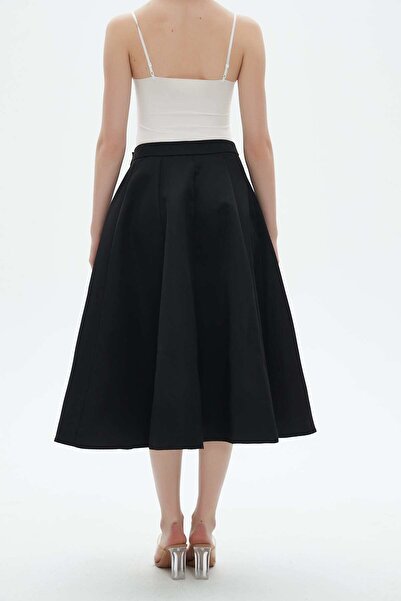 Nichii PLAIN RUFFLE MIDI SKIRT