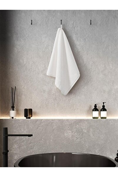 Karna Home Pure White Microcotton Mora Towel