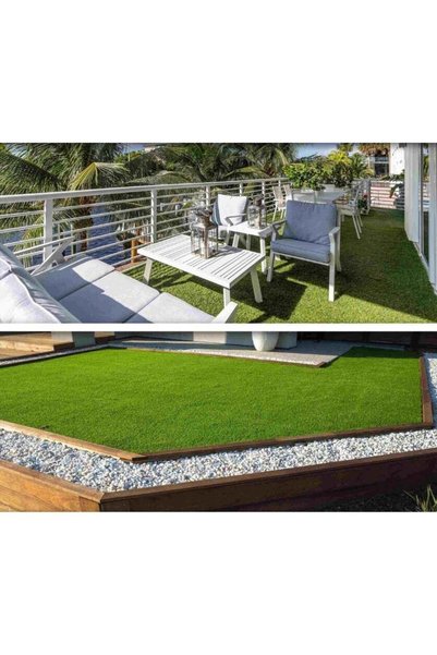 Generic Artificial 𝑮𝒓𝒂𝒔𝒔 𝑪𝒂𝒓𝒑𝒆𝒕 - Realistic 36mm Fake Turf Rug wit...