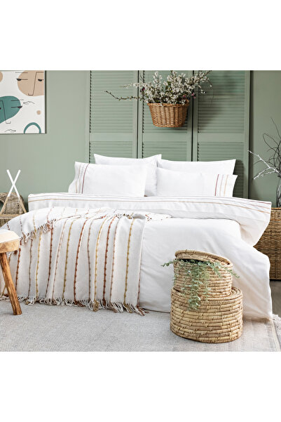 Schafer Home Cozy Duvet Cover Set 7 Pieces-Ecru