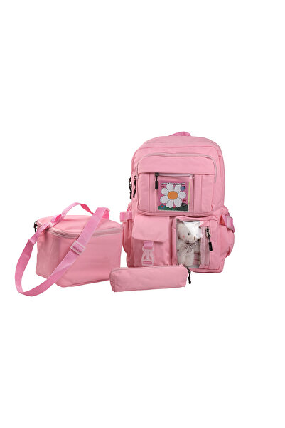 Bagacar Korean Style Teddy Bear School and Daily Use 3-Piece Bag Set