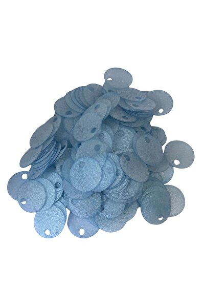 Bi hızlı Ημιδιαφανές Στολίδι Τσάντας Παγιέτα 20 mm (20 γραμμάρια) Ανοιχτό μπλε