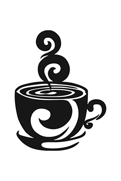 OEM Decor perete Ceasca cu Cafea HH779 din lemn - 37 L x 48 H (cm)