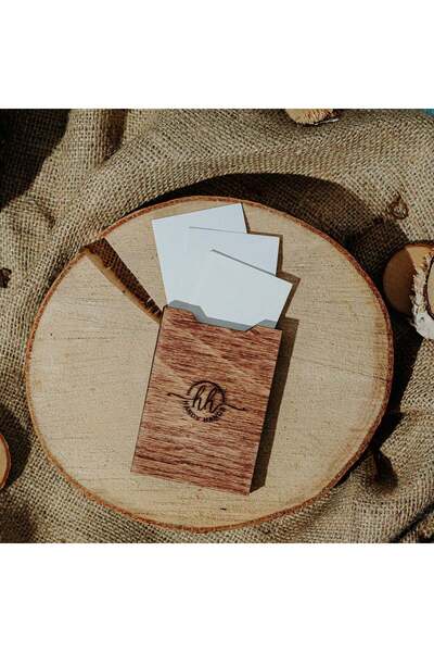 OEM Universal Slim Wooden Wallet HH937 Personalized 7x9 cm