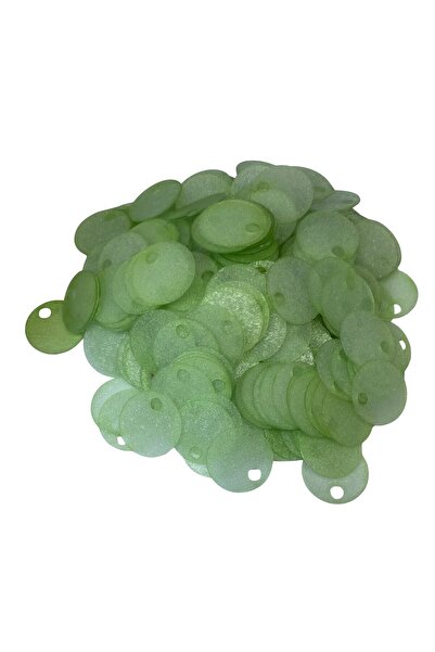 Bi hızlı Yarı Saydam Çanta Süsleme Pulu 20 mm ( 20 Gram ) Fıstık Yeşili