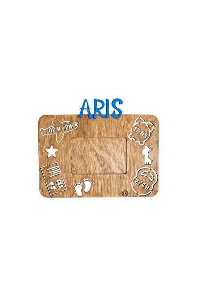 OEM Rama foto, HandyHands, Personalizata cu Detaliile Nasterii Girafa - Alb, ...