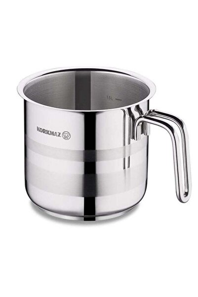 Generic كوركماز كوركماز أسترا 2 مقلاة حليب 14 × 14 سم 2.0 لتر فضي