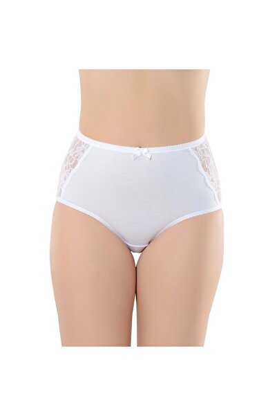 Belinay Women's White Lace Detailed Model Panties 4 Pack 121