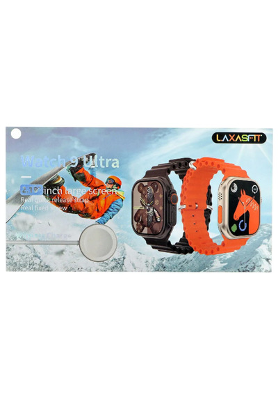 NO BRAND LAXASFIT WATCH 9 ULTRA NEW PREMIUM SMART WATCH WITH BLUETOOTH CALLING, SPORTS TRACKING, WIRELESS CHA