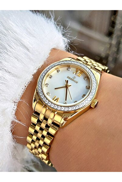 Essence Special Design Gold Color Steel Cord Women Wrist Watch 6661.120