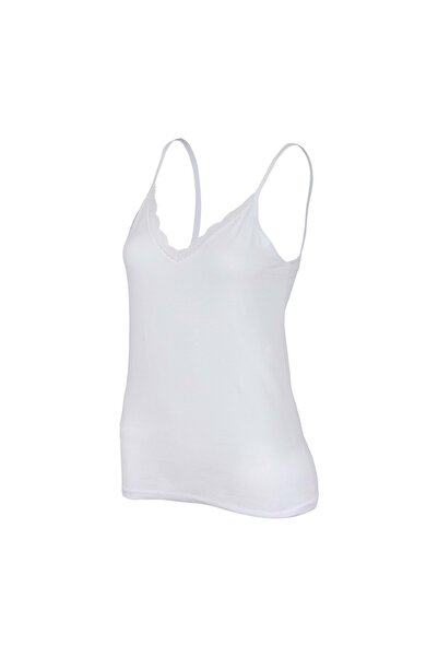 Belinay Women'S, Lace Straps, White Tank Top