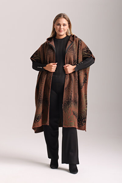 TOSIDRA TRİKO Triko Desenli panço 3045