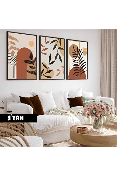 Harika bir ev Çocuk odası Oturma Salonu-Minimalist Modern Bohem YAPRAKLI DESE...