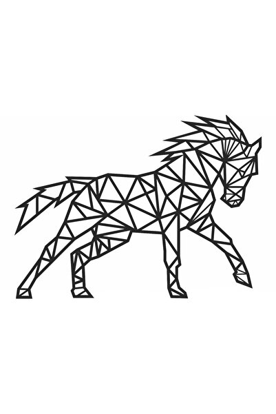 OEM Decor Personalizabil Geometric perete Cal HHH604 din lemn - 51 L x 38 H (cm)