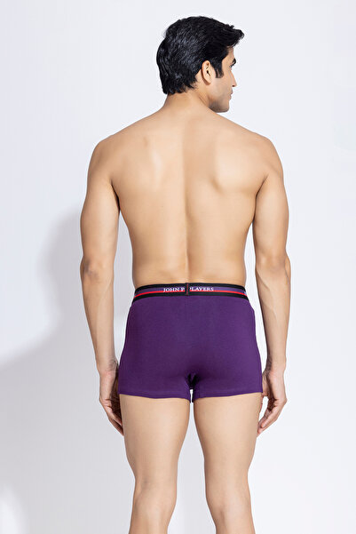 John players Pack of 2 John Players Classic Cotton Trunk in Purple