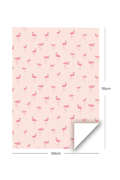 Share the Love Flamingo, Gift Wrapping Paper Pack