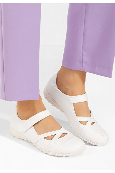 B T Shoes Μπαλαρίνες Espada λευκά